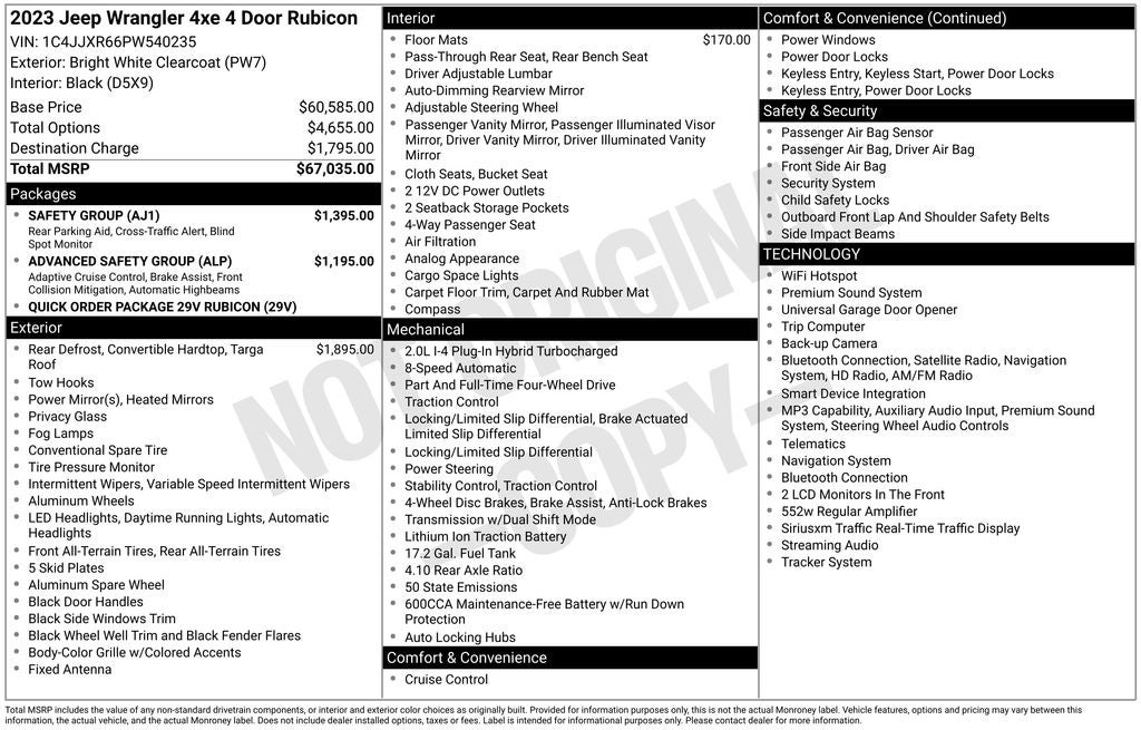 2023 Jeep Wrangler Rubicon 4xe