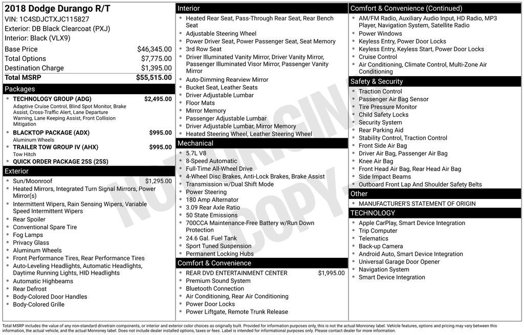 2018 Dodge Durango R/T