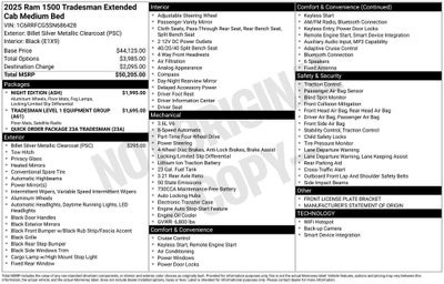 2025 RAM 1500 Tradesman