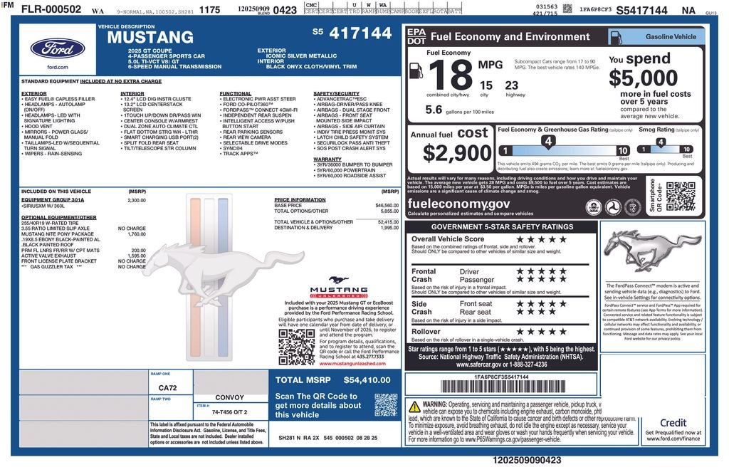 2025 Ford Mustang GT