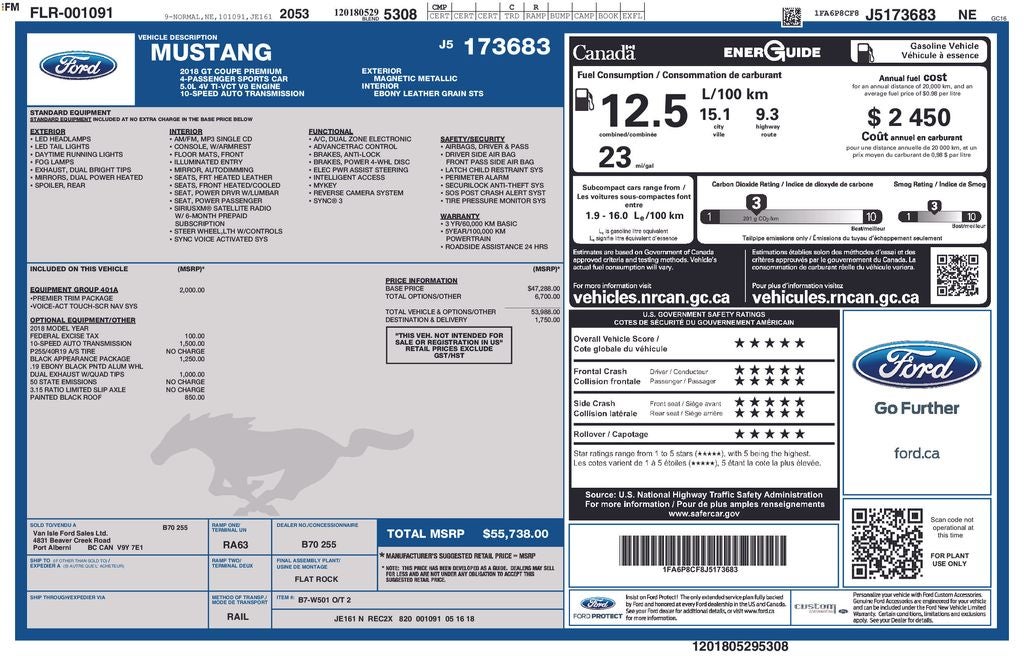 2018 Ford Mustang GT Premium