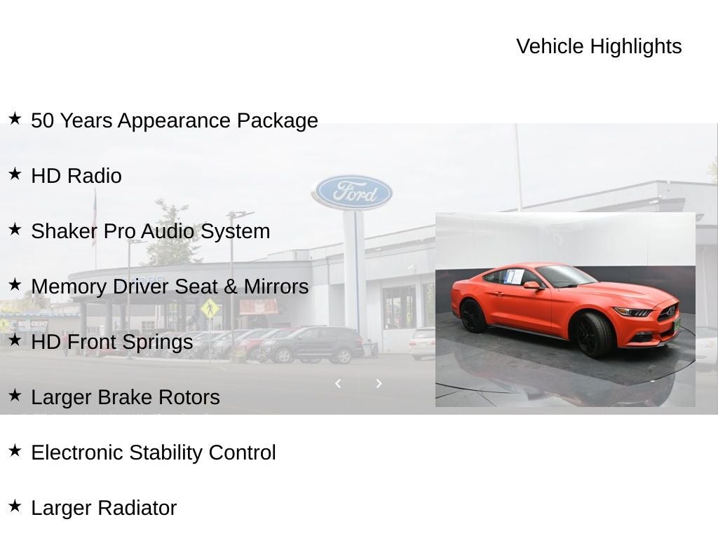 2015 Ford Mustang EcoBoost Premium