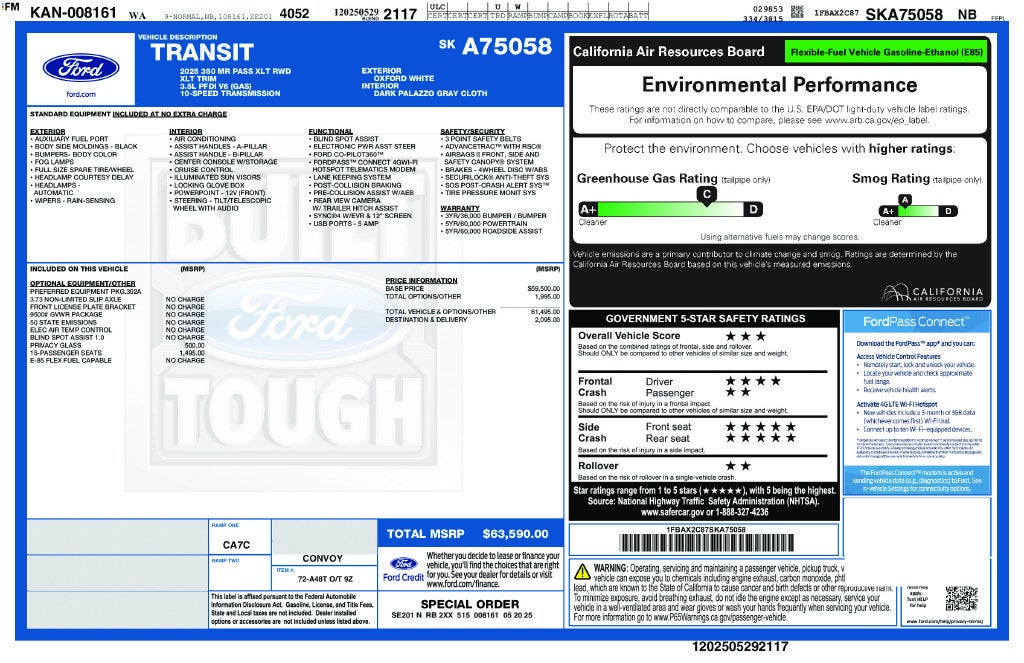 2025 Ford Transit-350 XLT