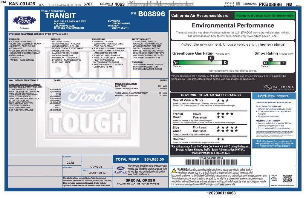 2023 Ford Transit-350 XLT