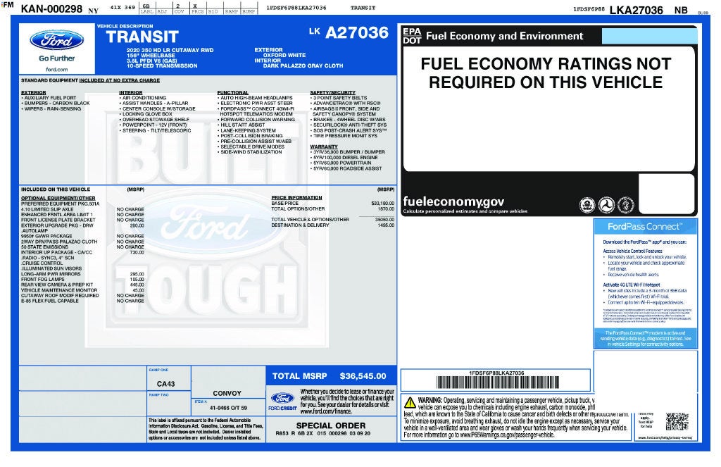 2020 Ford Transit-350 Base