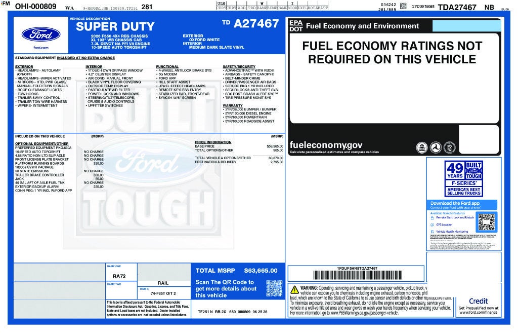 2026 Ford F-550SD XL DRW
