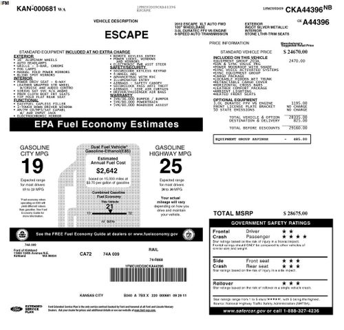 2012 Ford Escape XLT