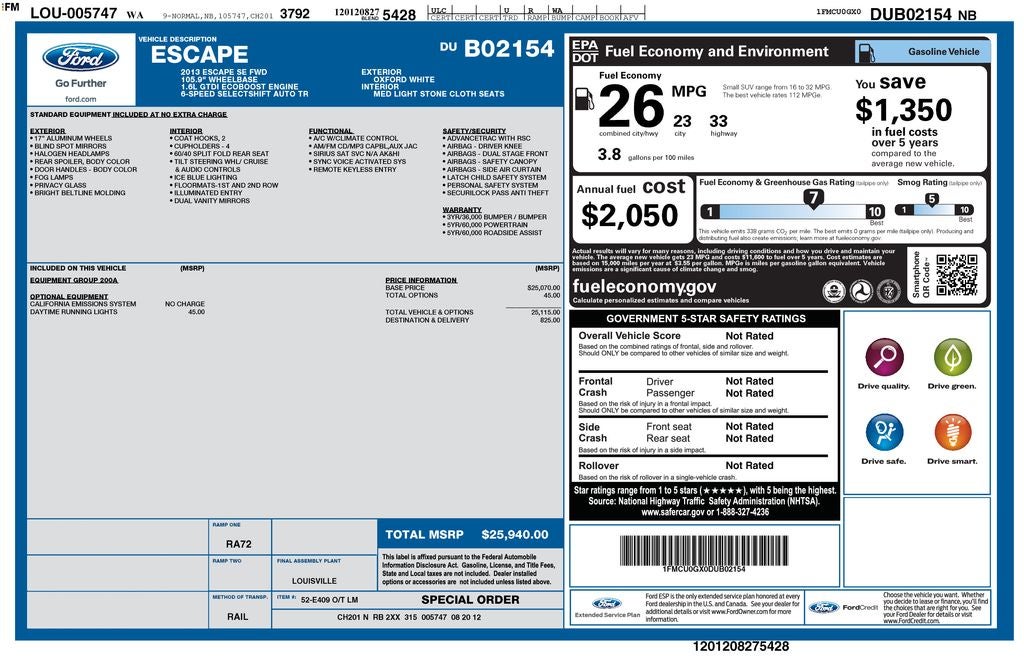 2013 Ford Escape SE