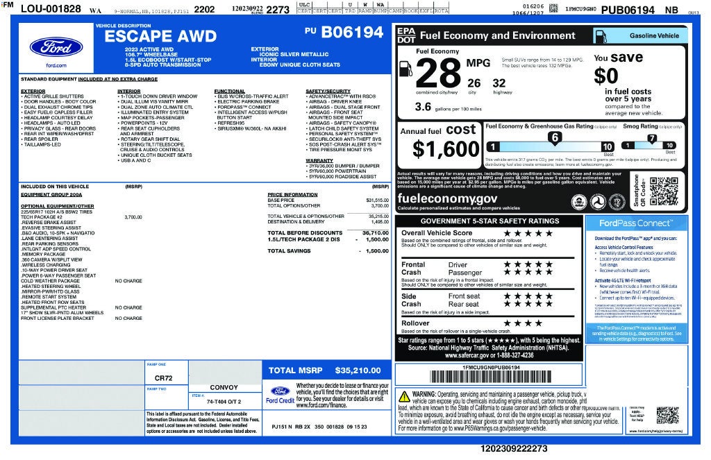 2023 Ford Escape Active