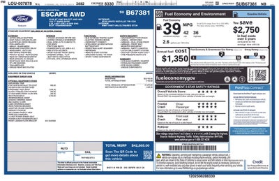 2025 Ford Escape Hybrid ST-Line Select