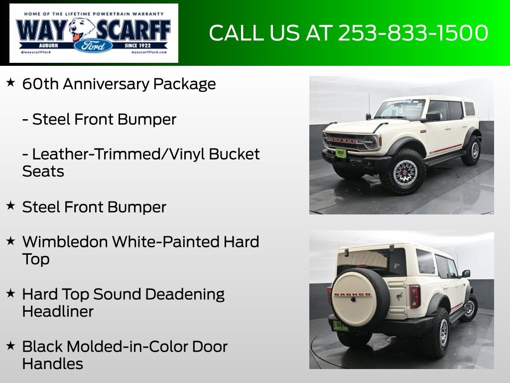 2026 Ford Bronco Outer Banks 60th Anniversary Package