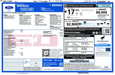 2026 Ford Bronco Outer Banks 60th Anniversary Package