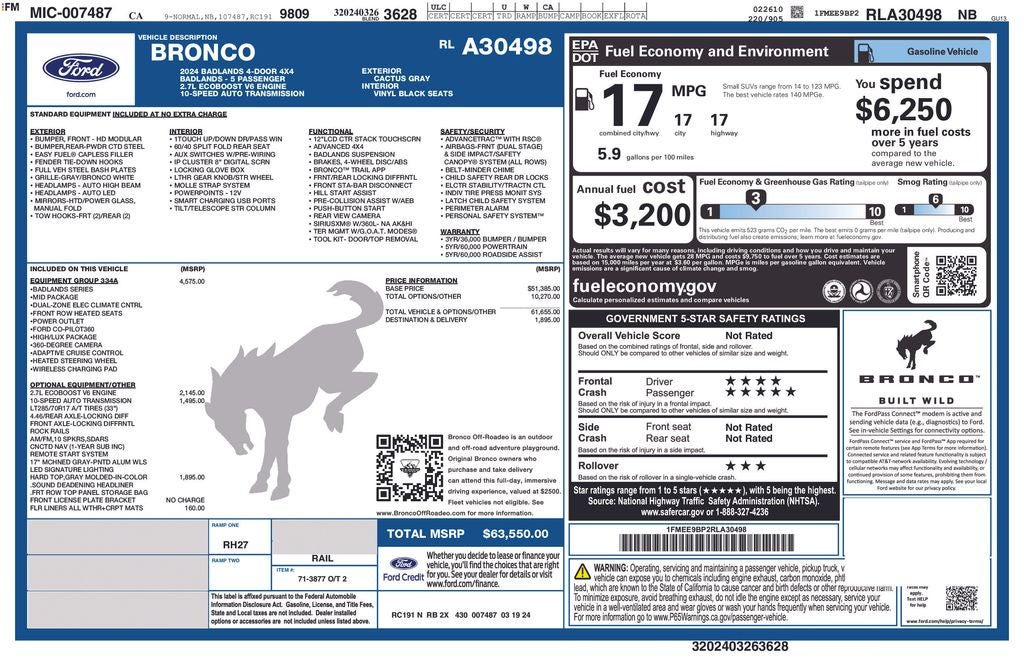 2024 Ford Bronco Badlands