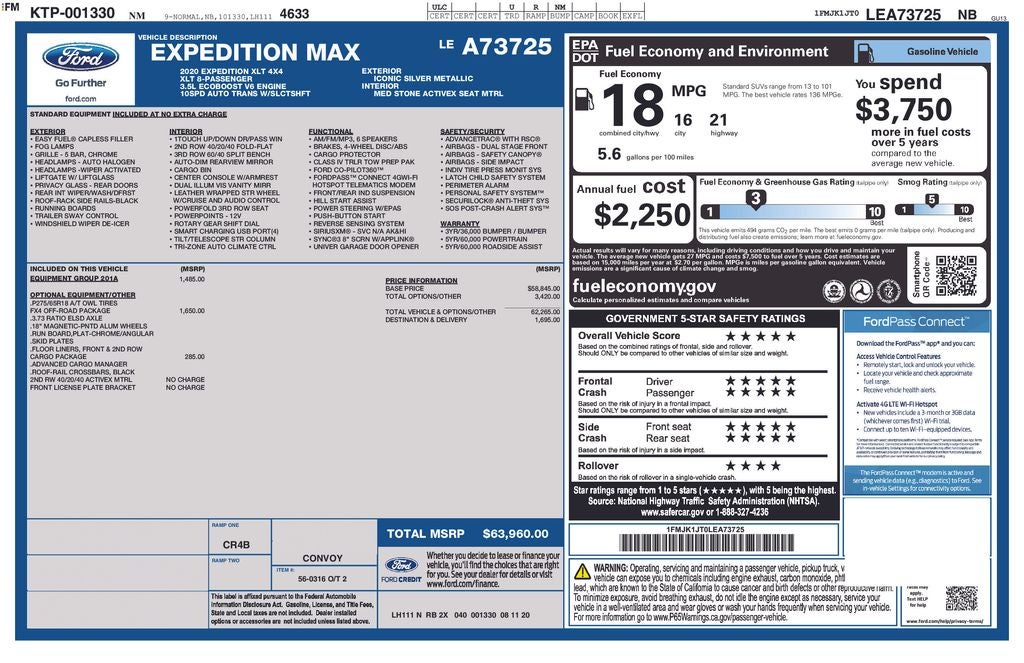 2020 Ford Expedition Max XLT