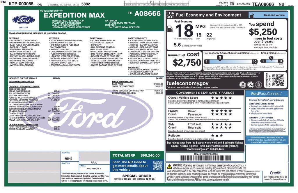 2026 Ford Expedition Max Platinum