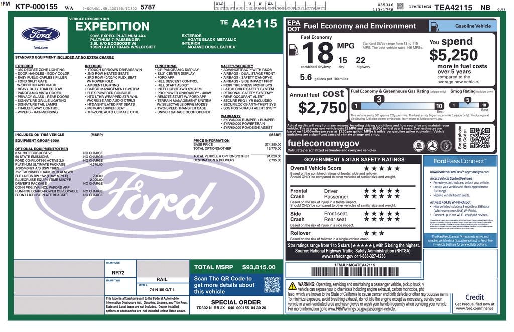 2026 Ford Expedition Platinum