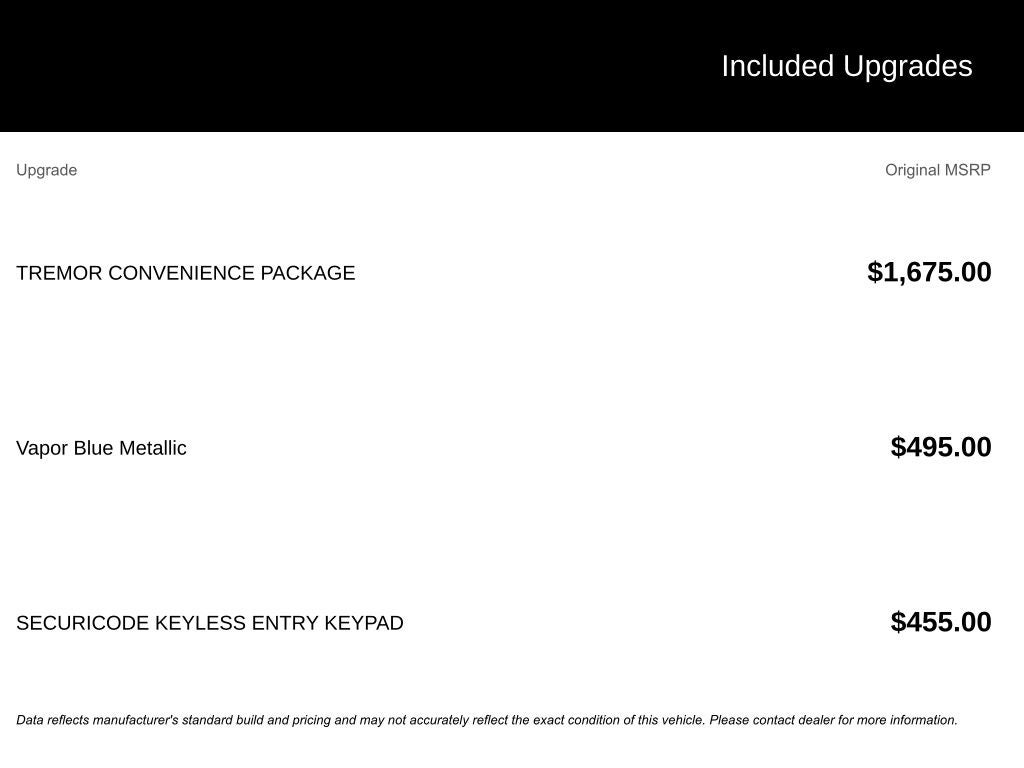 2026 Ford Explorer Tremor