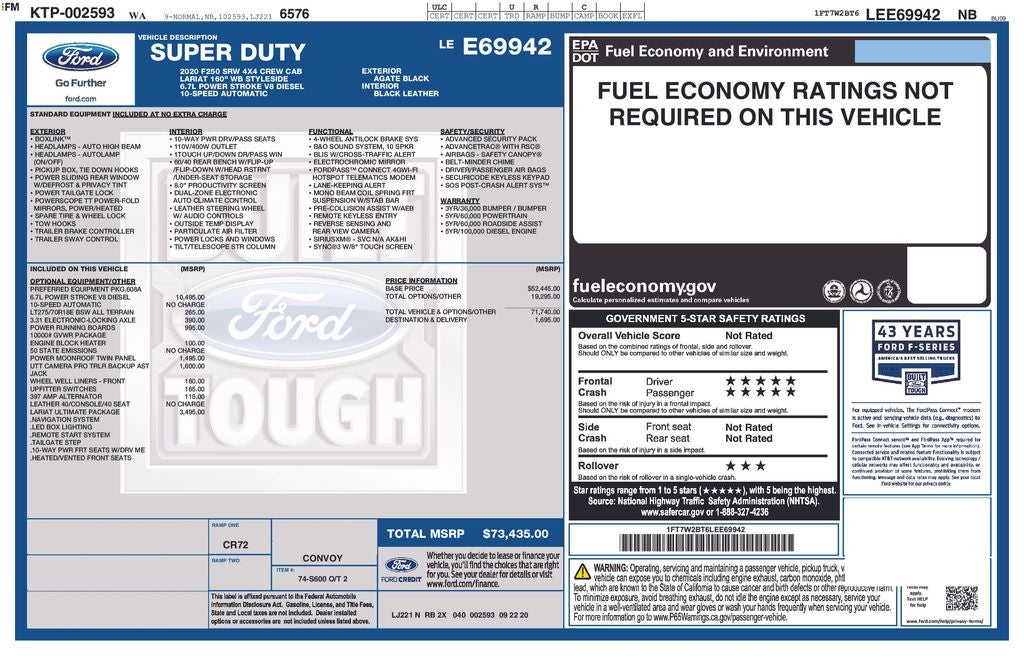 2020 Ford F-250SD Lariat