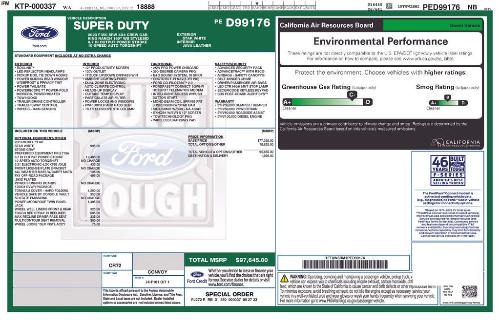 2023 Ford F-350SD King Ranch
