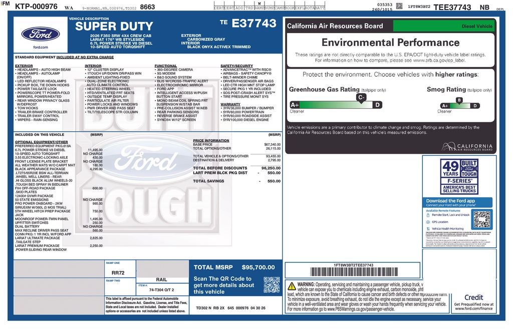 2026 Ford F-350SD Lariat