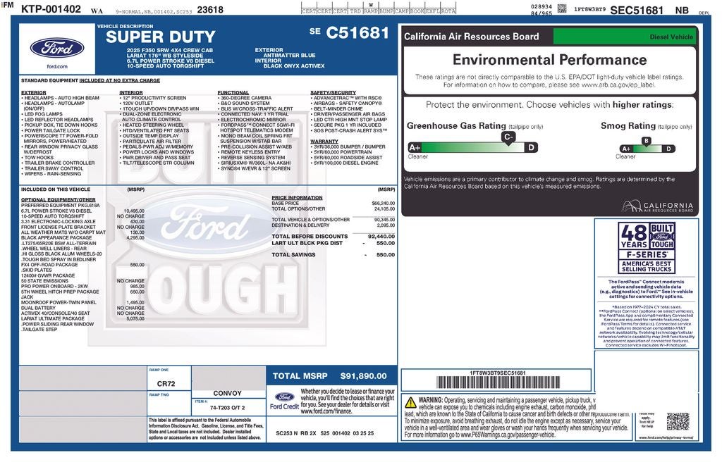 2025 Ford F-350SD Lariat