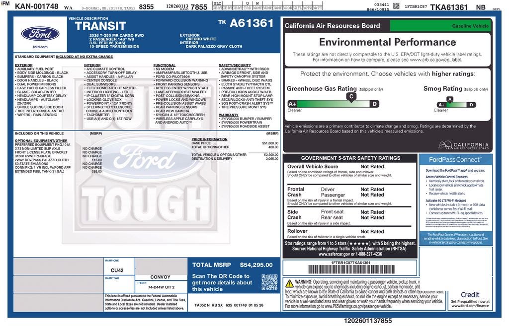 2026 Ford Transit-250 Base
