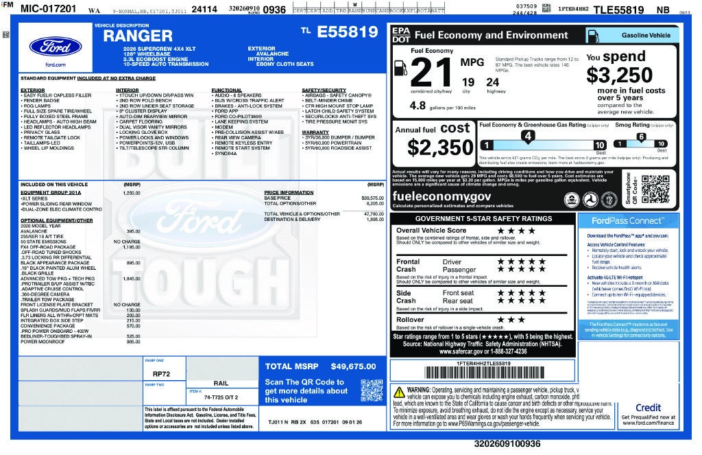 2026 Ford Ranger XLT