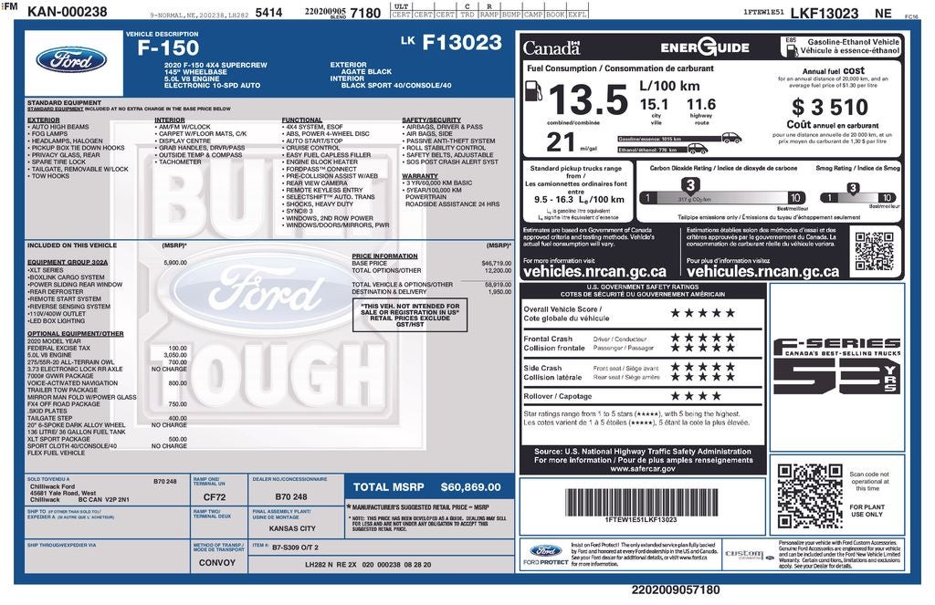 2020 Ford F-150 XLT