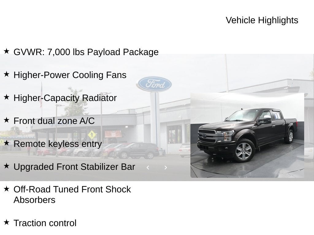2018 Ford F-150 Platinum