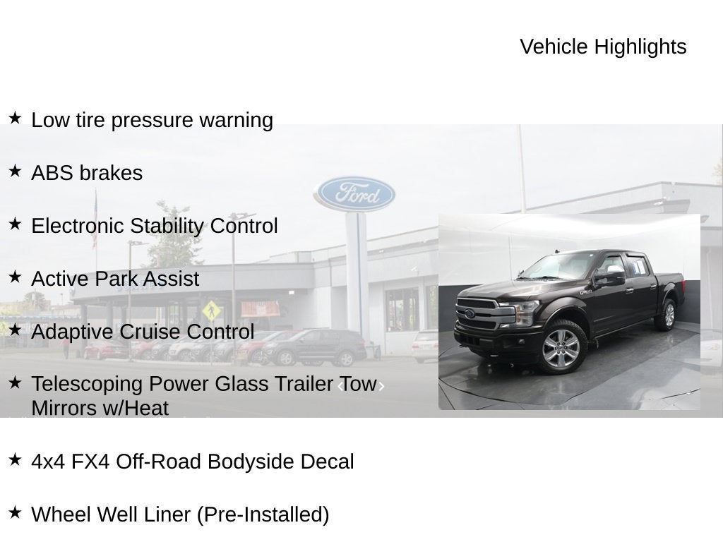 2018 Ford F-150 Platinum