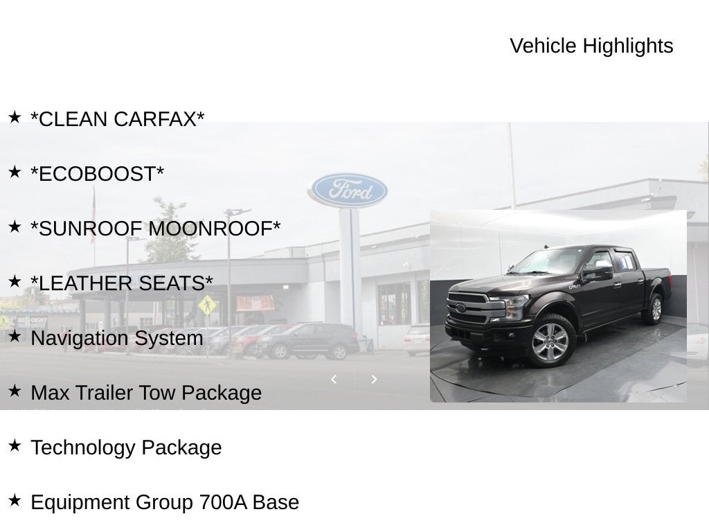 2018 Ford F-150 Platinum