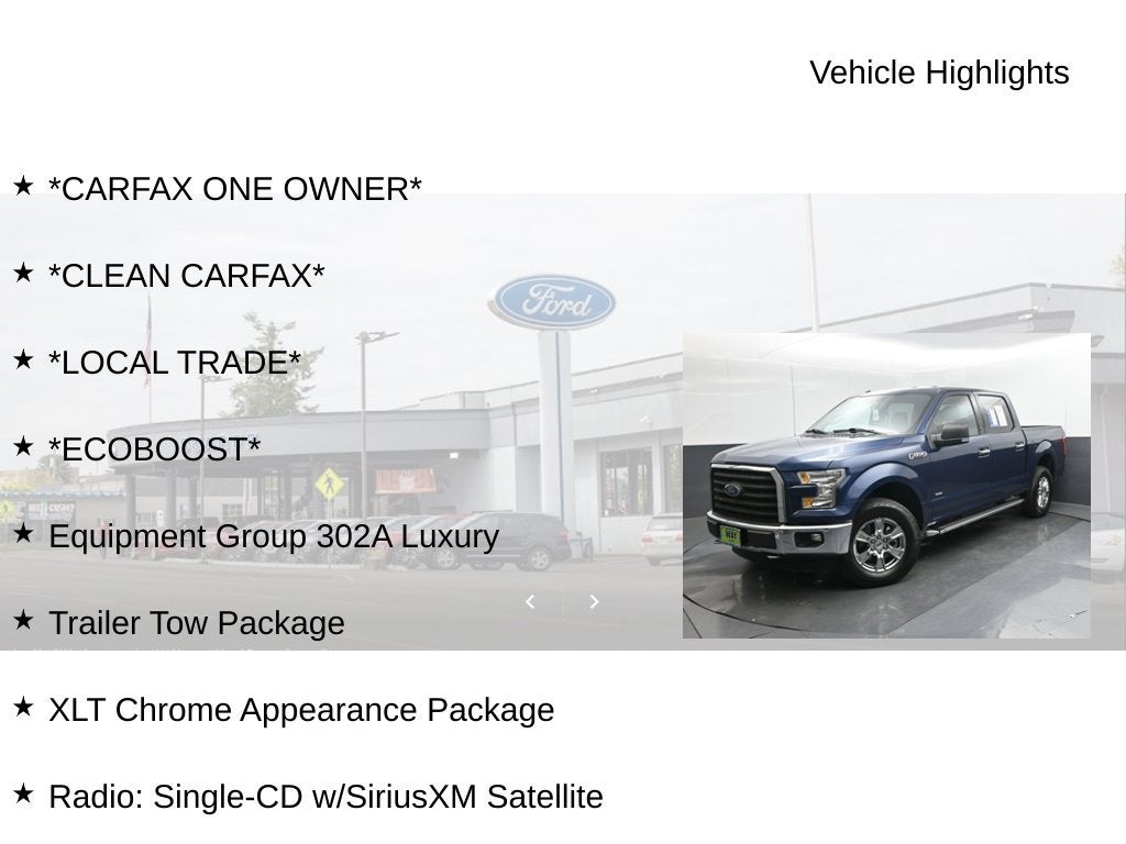 2016 Ford F-150 XLT