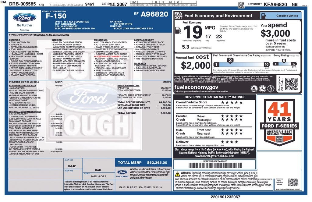 2019 Ford F-150 Lariat