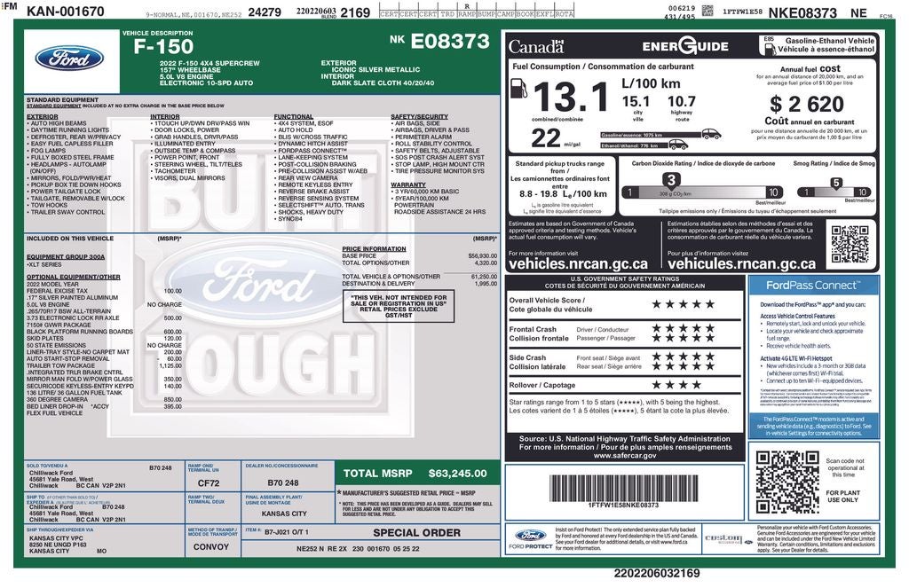 2022 Ford F-150 XL