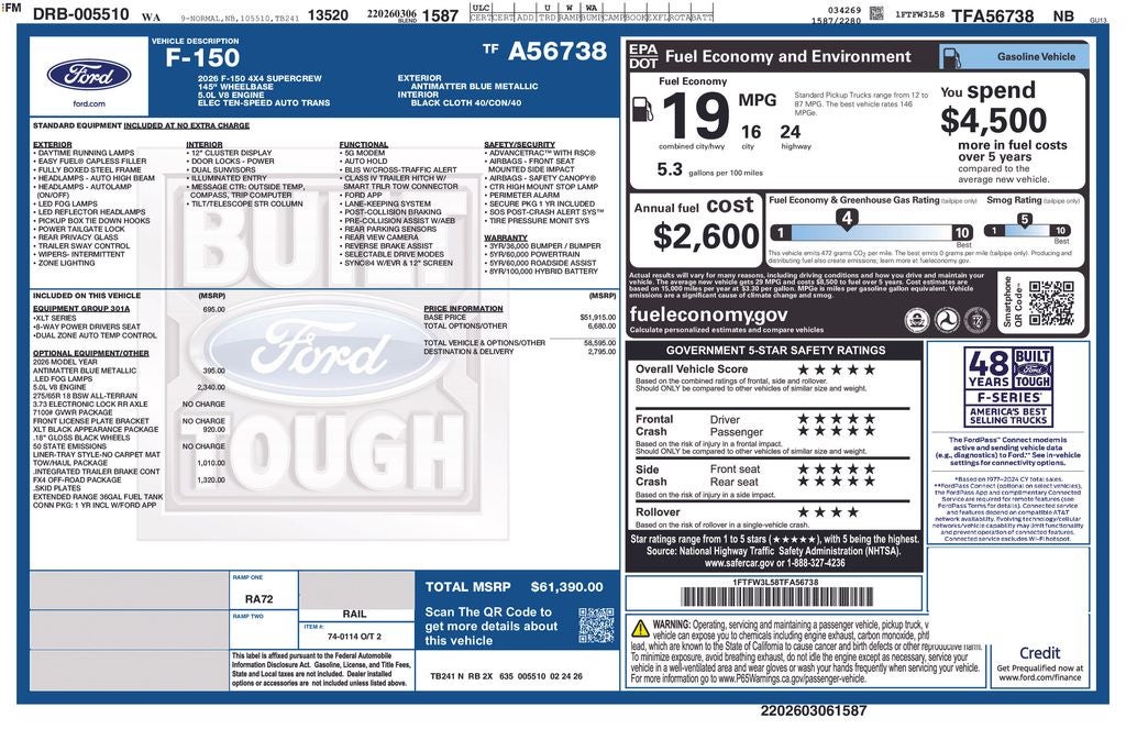 2026 Ford F-150 XLT