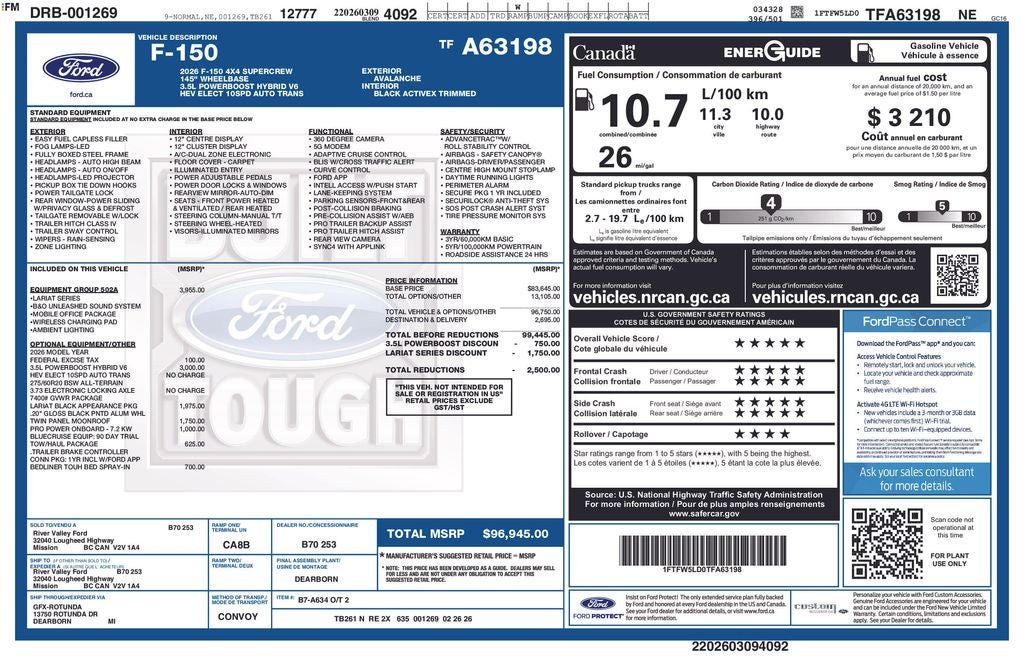 2026 Ford F-150 Lariat