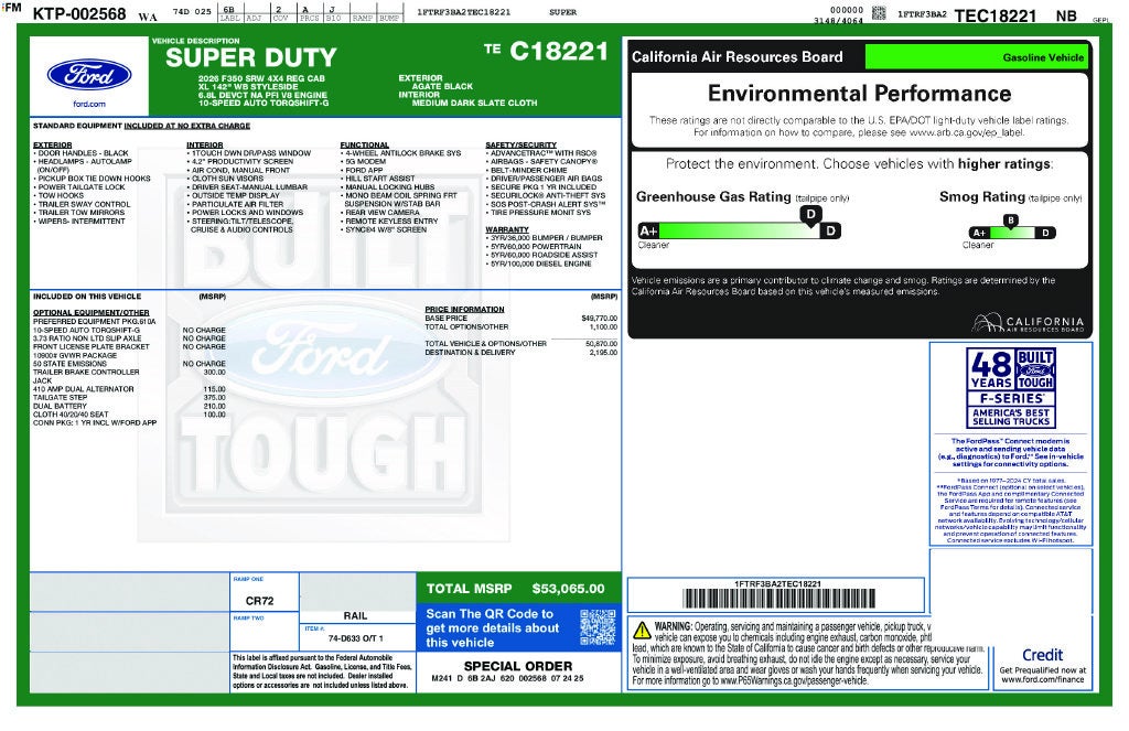 2026 Ford F-350SD XL