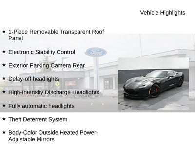 2015 Chevrolet Corvette Stingray 2LT