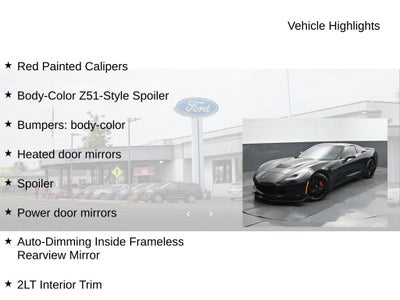 2015 Chevrolet Corvette Stingray 2LT