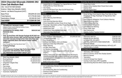 2024 Chevrolet Silverado 2500HD ZR2