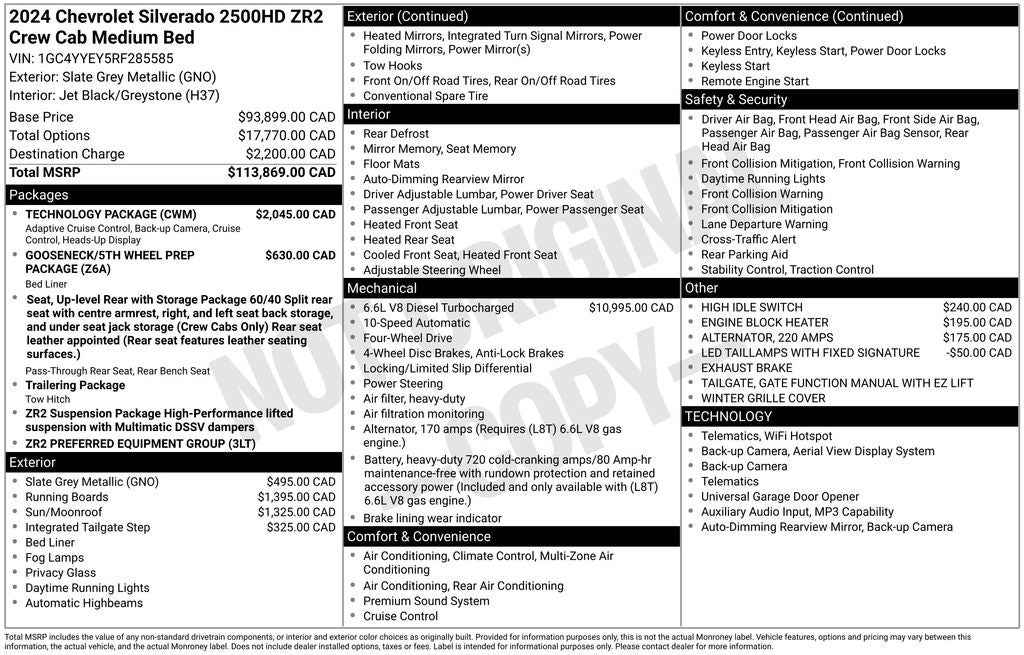 2024 Chevrolet Silverado 2500HD ZR2