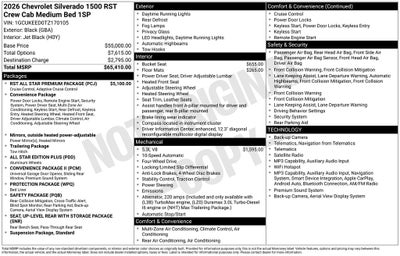 2026 Chevrolet Silverado 1500 RST