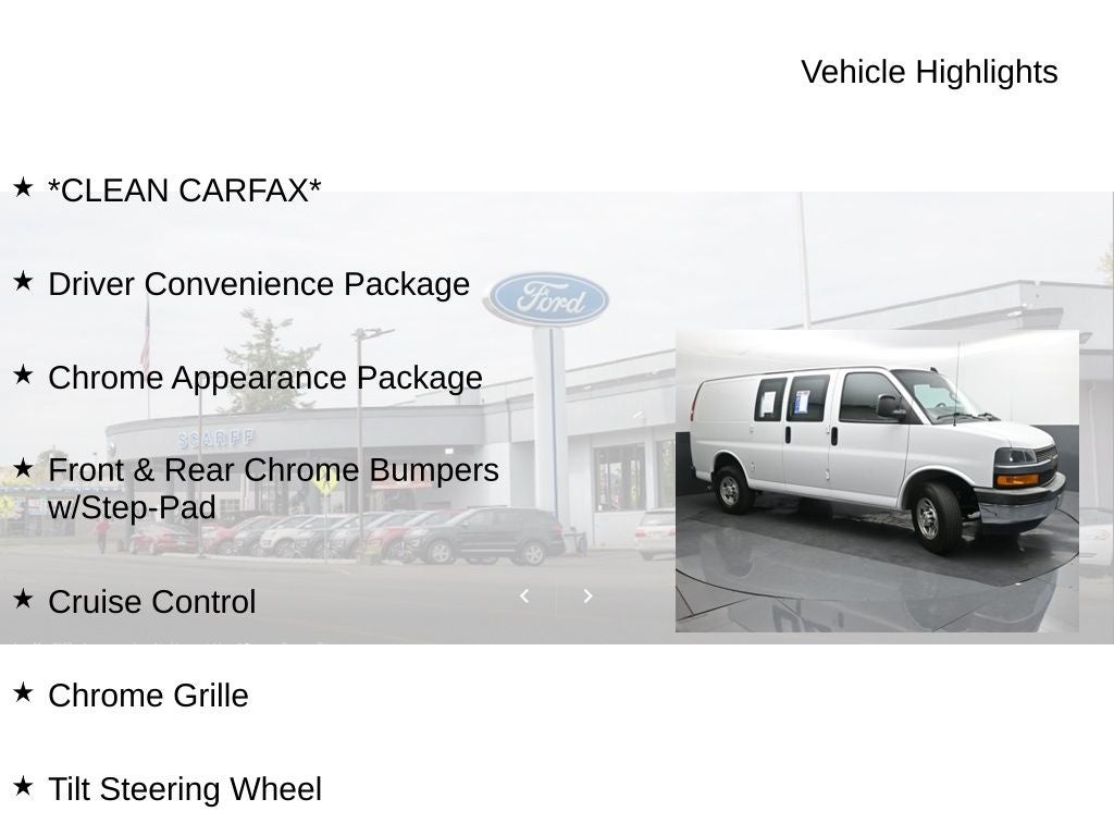 2020 Chevrolet Express 2500 Work Van Cargo