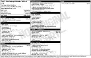 2008 Chevrolet Uplander LS