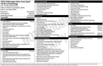 2022 Volkswagen Atlas Cross Sport 3.6L V6 SE w/Technology