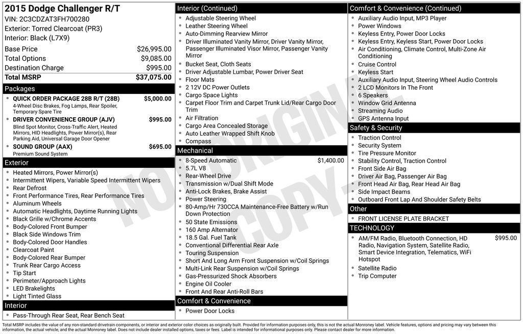 2015 Dodge Challenger R/T