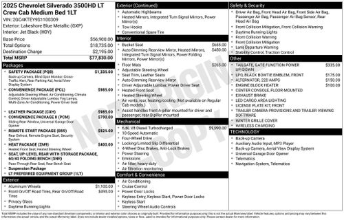 2025 Chevrolet Silverado 3500HD LT