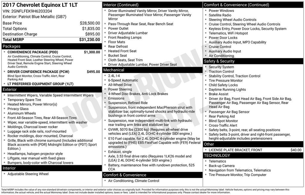 2017 Chevrolet Equinox LT