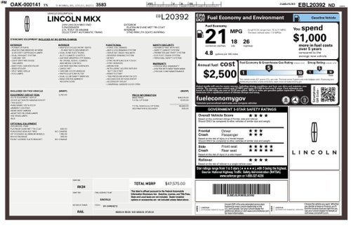 2014 Lincoln MKX Base