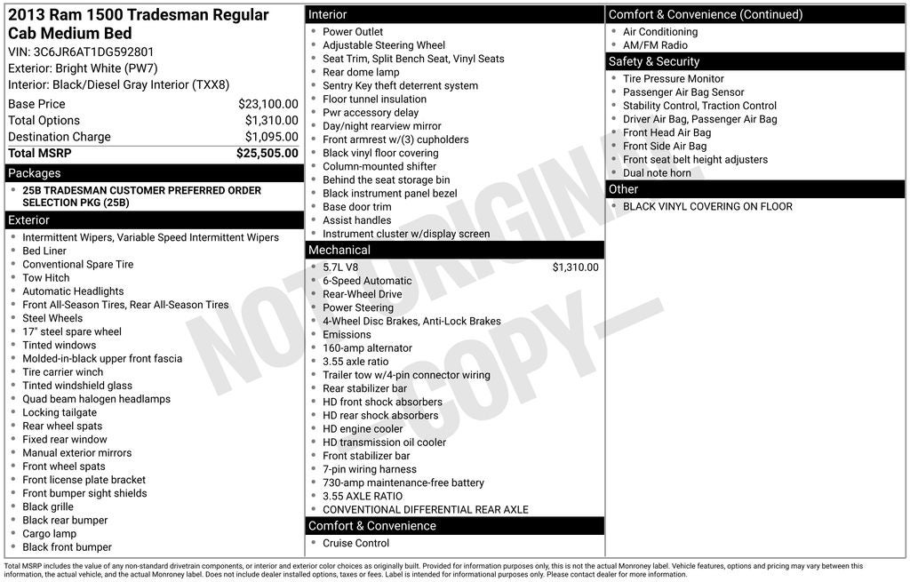 2013 RAM 1500 Tradesman
